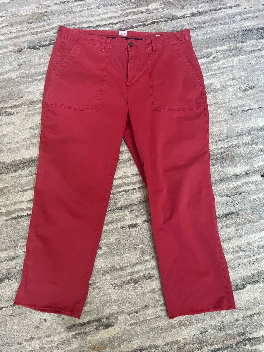 GAP Red Cropped Pants